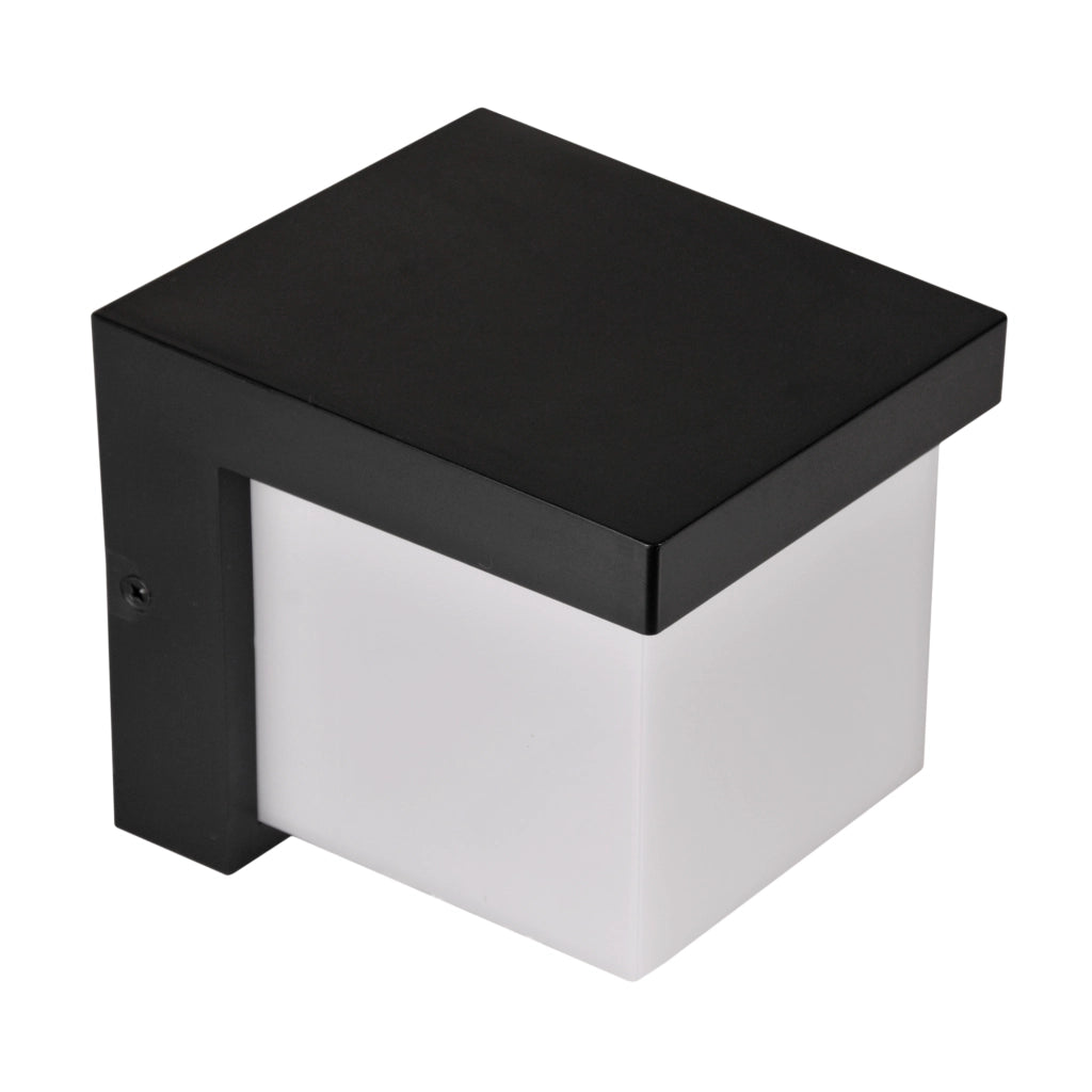Applique esterna LED 10W 4000K nera IP54 Morgan Polux