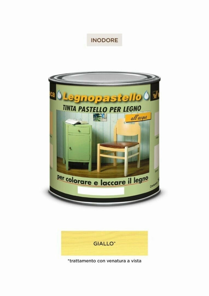 Legnopastello Tinta Ml 250 Giallo - Veleca