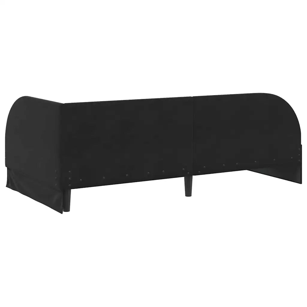 Struttura Letto Angolare con Materasso 2 pcs Nero Velluto 3394179