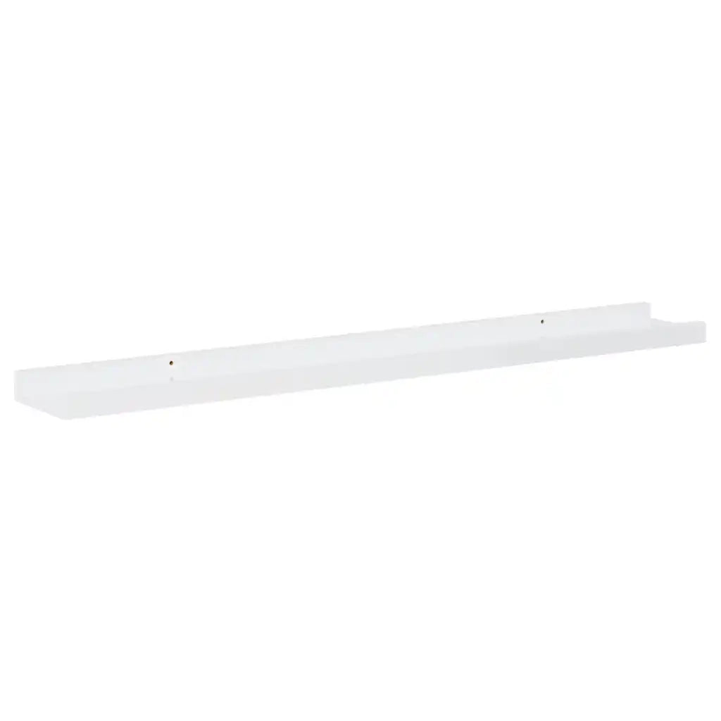 4 pz Mensole da Parete | Scaffali a Parete | Ripiano a parete Bianco Lucido 80x9x3 cm
