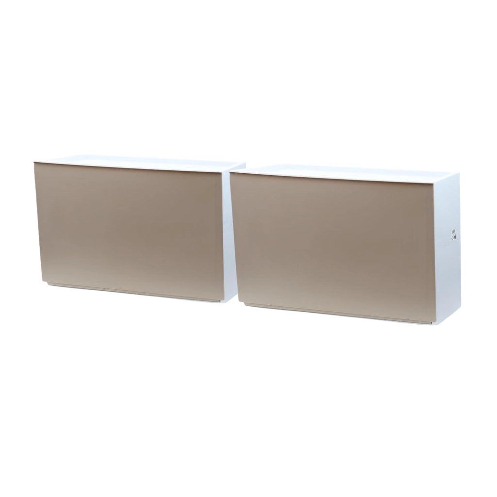 SET 2 SCARPIERE IN PROPILENE 51 X 17 X H39 CM COMPONIBILI IMPILABILI TORTORA