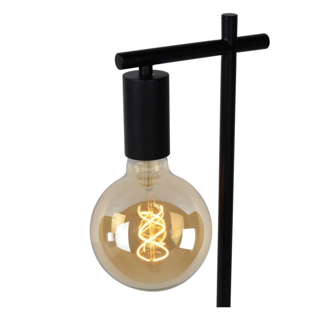 Lampada da tavolo Lucide Leanne E27 40W metallo nera