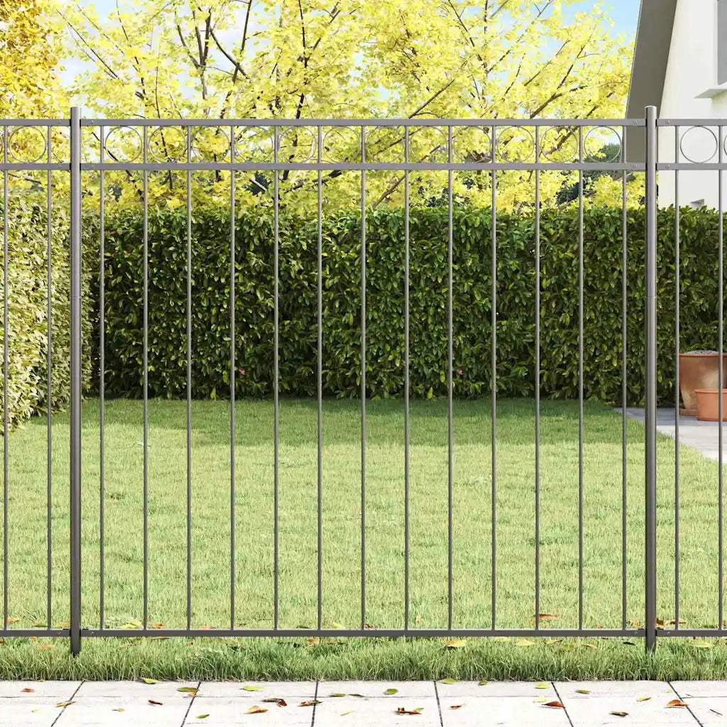 Elemento Recinzione ASSEN Grigio 170 x 150 cm Acciaio 42003915