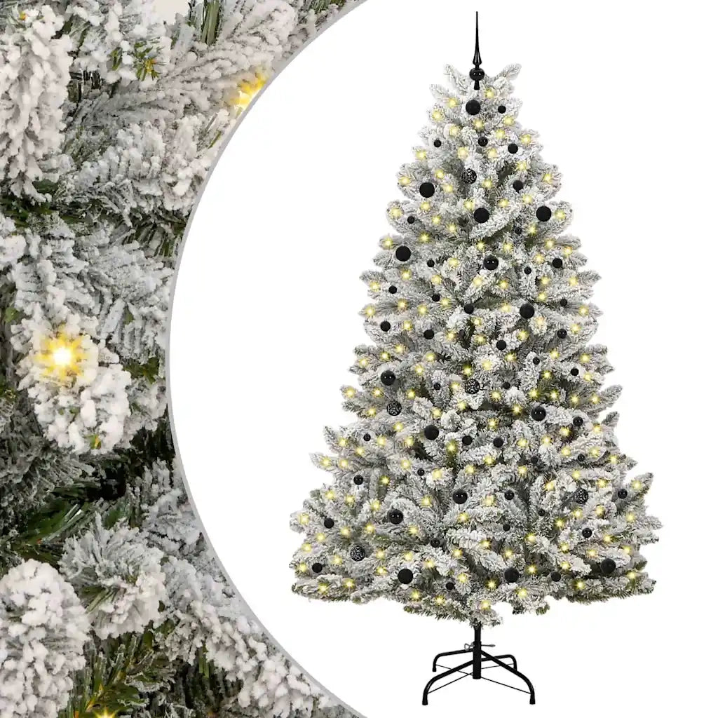 Albero di Natale artificiale con 300 LED Verde e Bianco 240 cm 3395767
