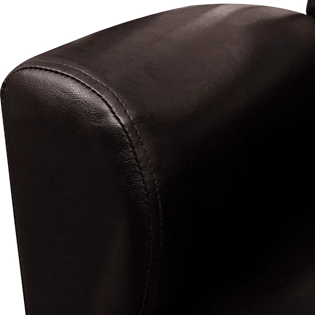 Poltrona Marrone Scuro in Similpelle 240979