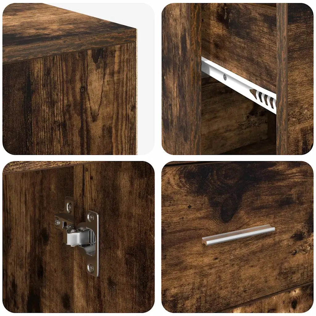 Scrivania ad angolo con cassetto Rovere fumé 102 x 88 x 75 cm 3337277