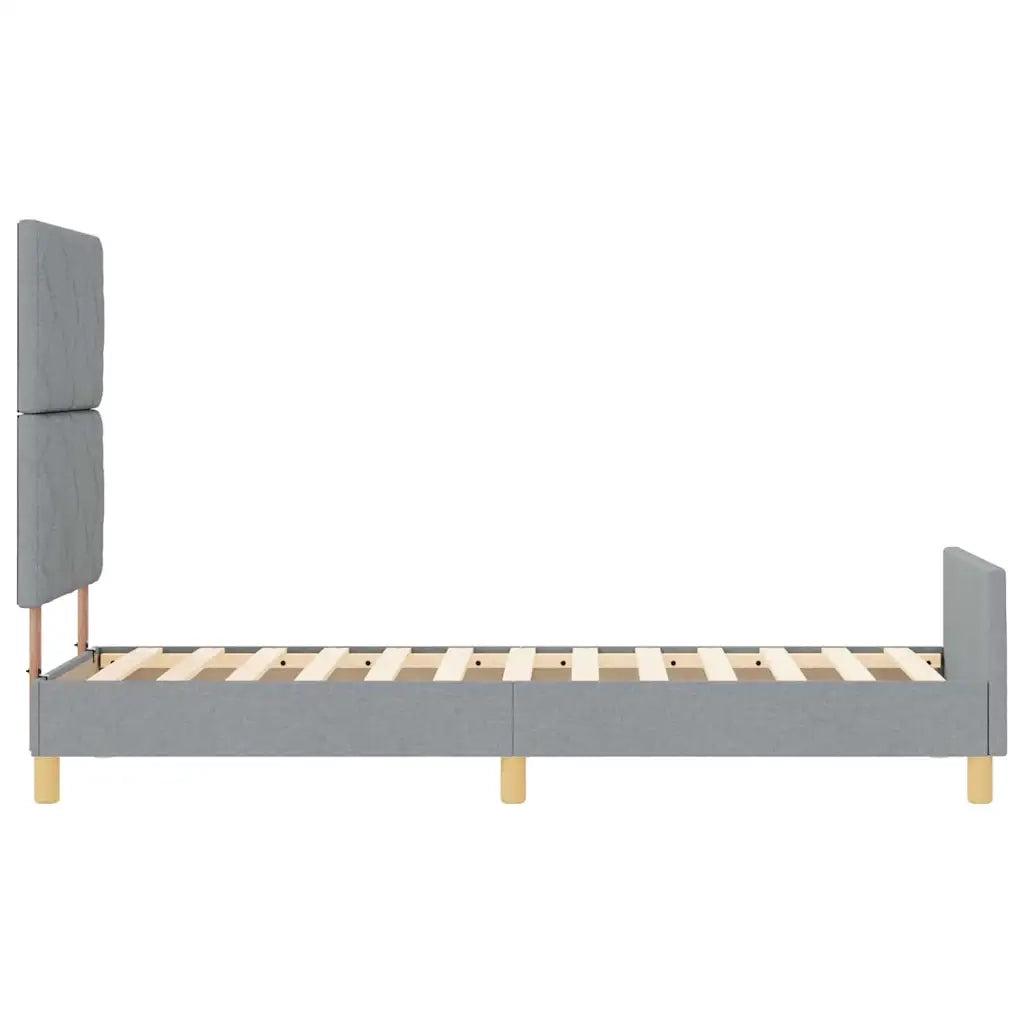 Struttura del letto Grigio chiaro 80 x 200 cm Tessuto 3344760