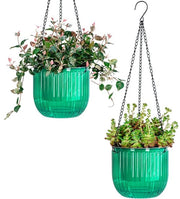 Bacini Autoirriganti per Piante da Interno 16,5 cm 2-Pack con Fori di Drenaggio Porta Piante Vaso per Fiori con Livello di Acqua Visibile Decorazione per Piante per la Casa