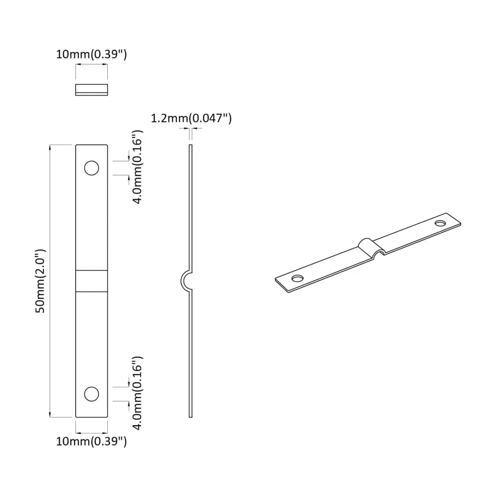 Piastra di impatto 9000 pcs Argento Ferro 864830
