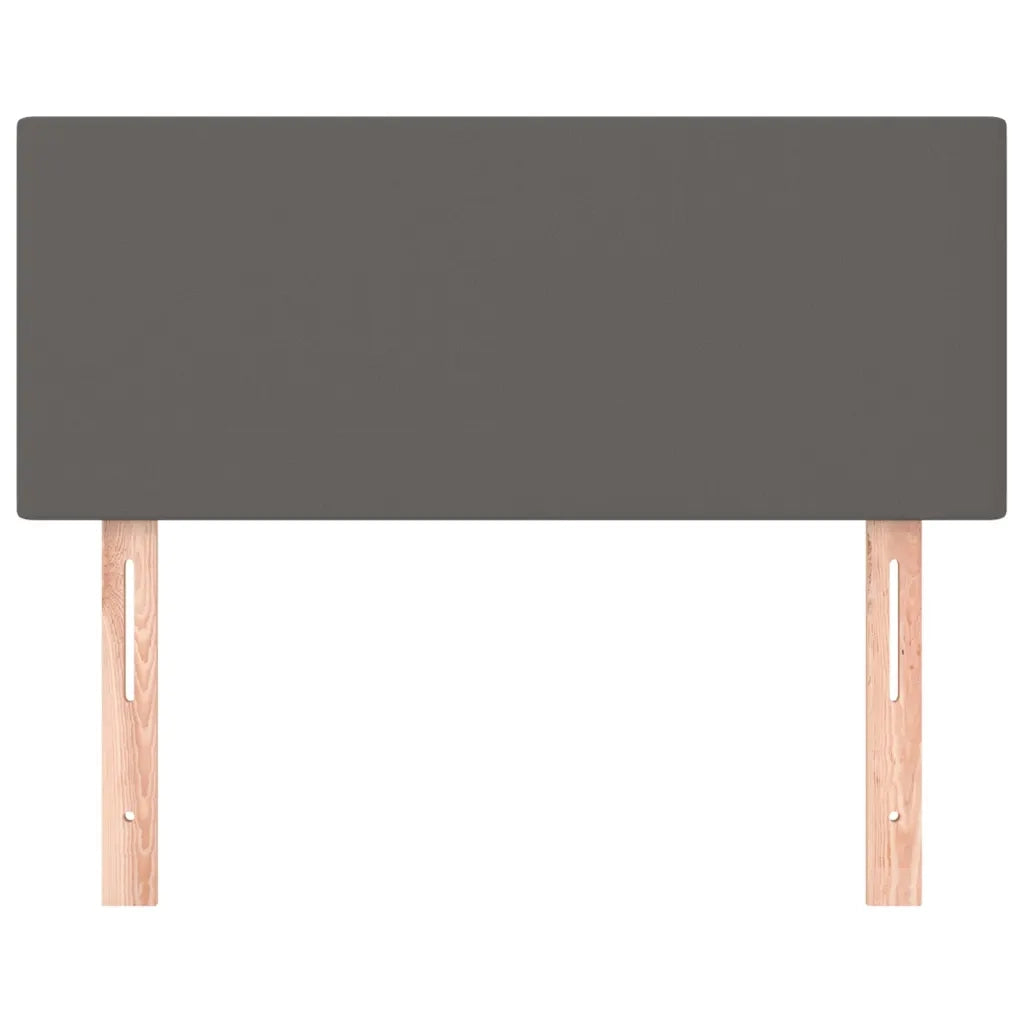 Testiera-Testata Decorativa Grigio 100x5x78/88 cm in Similpelle 156081