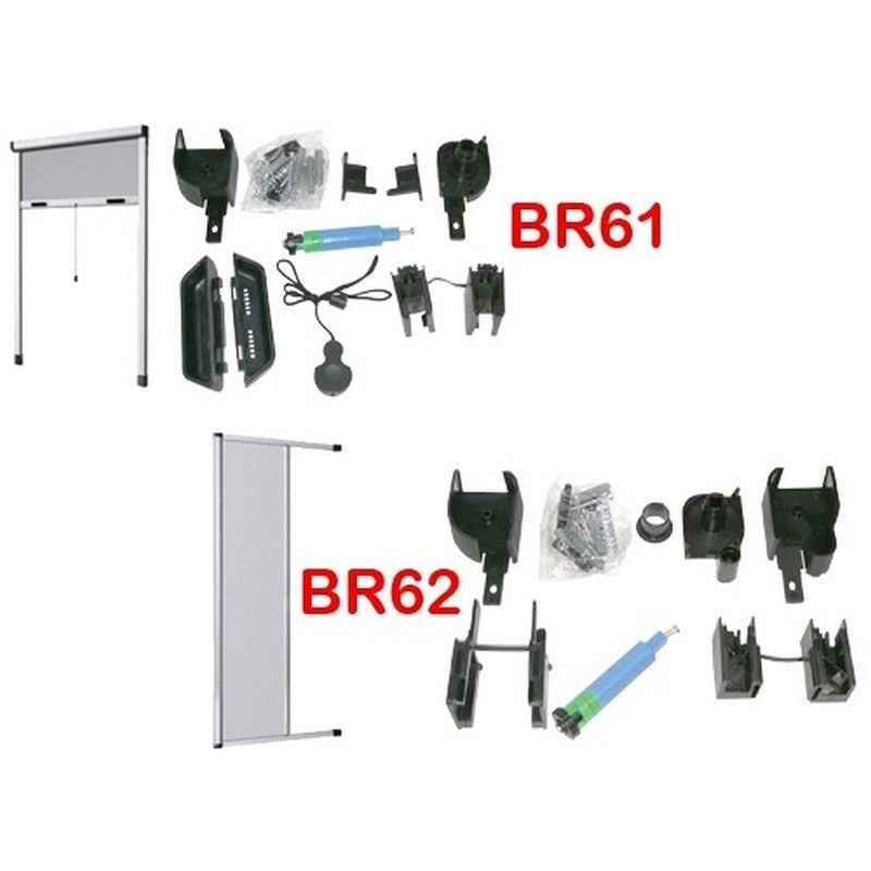 Stop Inset FRASCHE-425992 BR61 Kit Ricambi per Zanzariere Verticali e Orizzontali Nylon