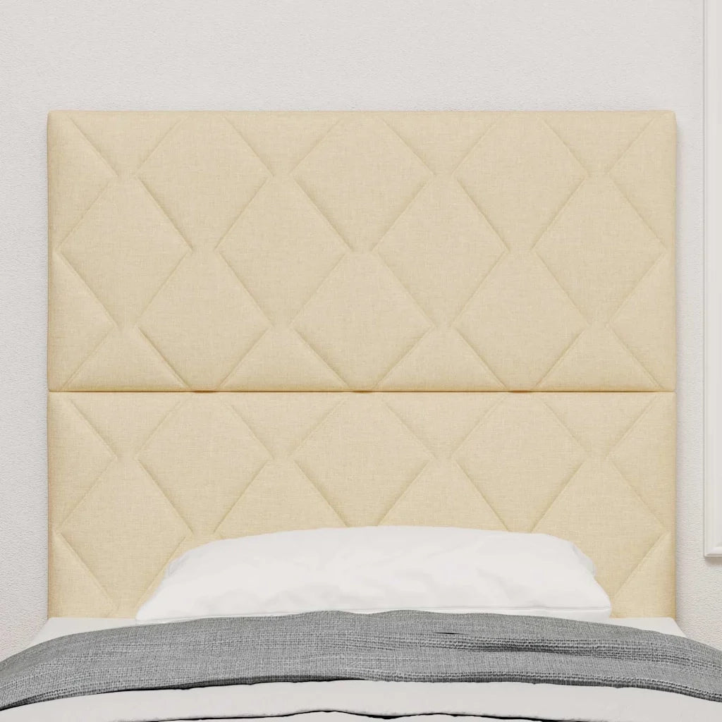 Testiera | Testata Crema 100 cm Tessuto