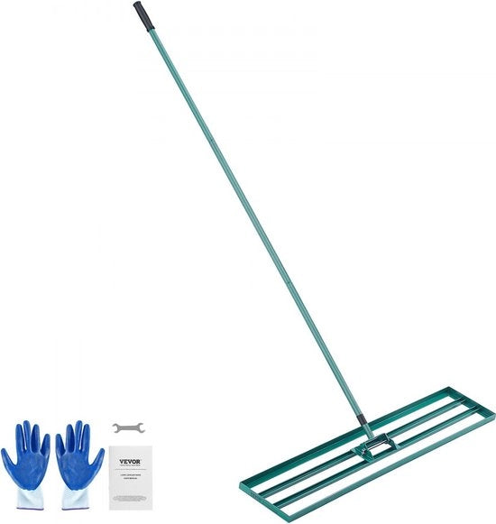 Livellatore per prato 1219x254mm piatto base Livellatore strumento in lega di alluminio e acciaio Q235 per livellamento forca livellatrice 1981mm piatto base prato livellatore per livellamento sabbia terra compost e muschio