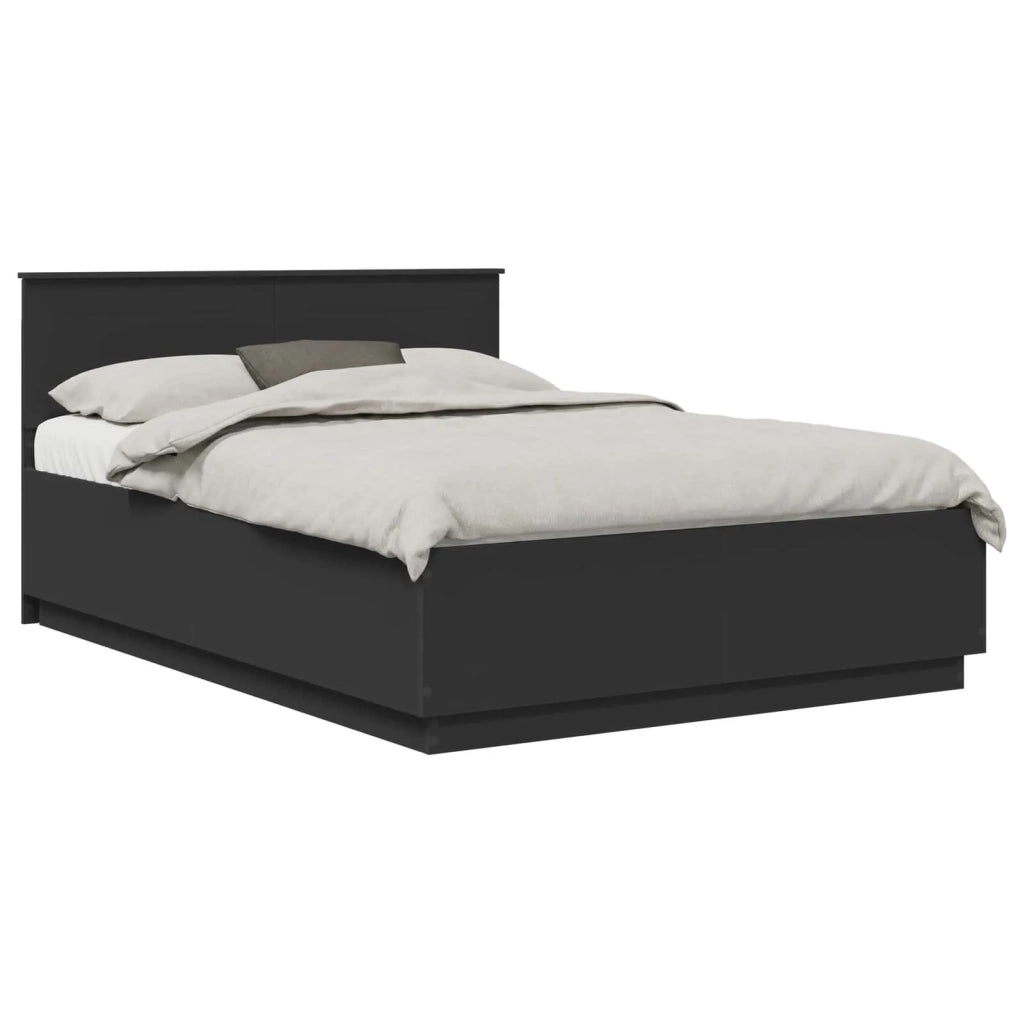 Struttura del letto Nero 150 x 200 cm Legno multistrato 3408062