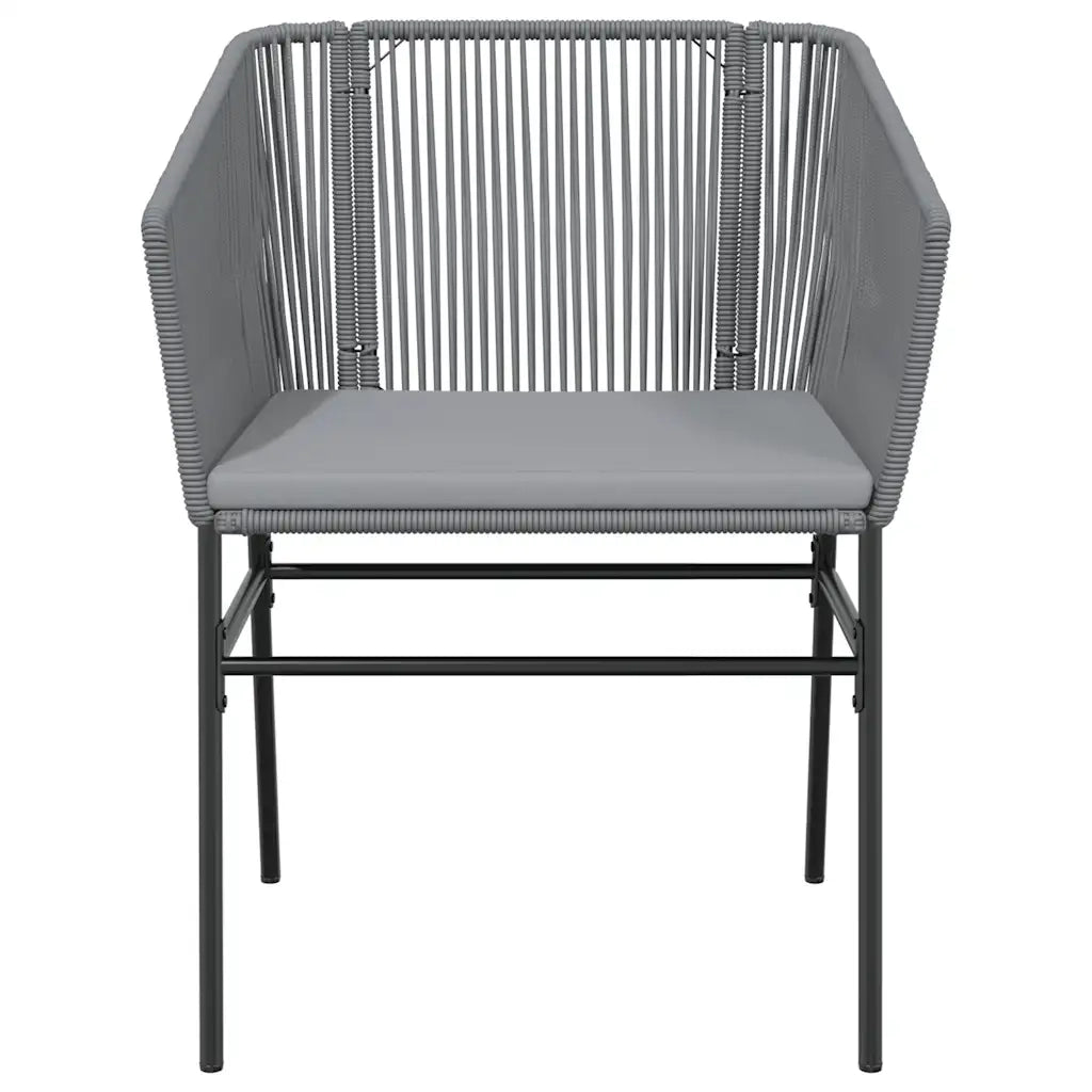 Set da Pranzo da Giardino 7 pz con Cuscini Polyrattan Vetro 3334531