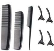 Set di Kamme per Capelli 3 Pezzi - Kamme per Capelli Antistatiche - Kamme a Denti Fini - Kamme Precisi per Parrucchieri - Set di Spilloni per Capelli - Materiale PVC Resistente al Tempo