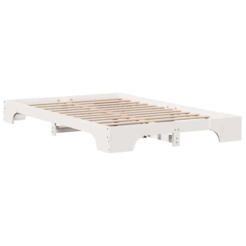 Struttura del letto Bianco 120 x 200 cm Pino massello 872864