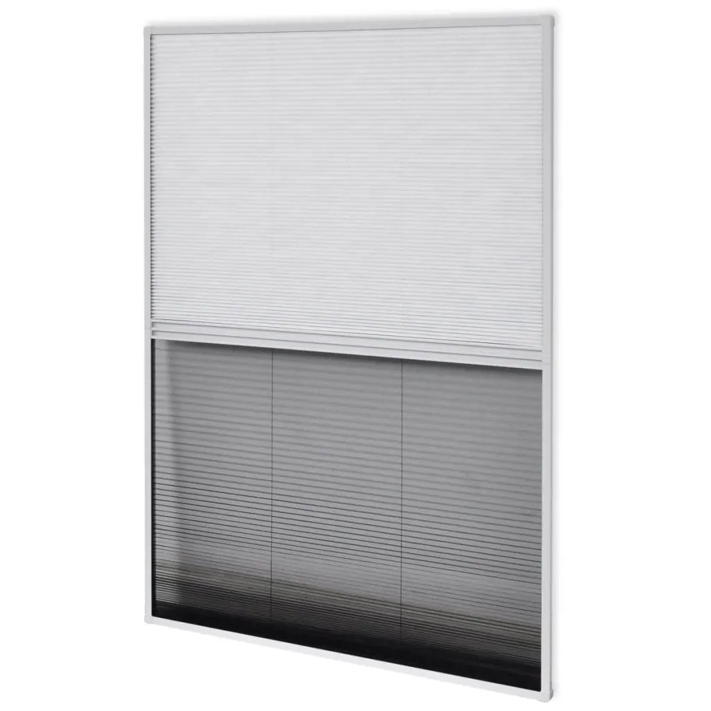 Finestra per Insetti Finestra Plisse 160 x 80 cm in Alluminio con Ombra CFW3555149
