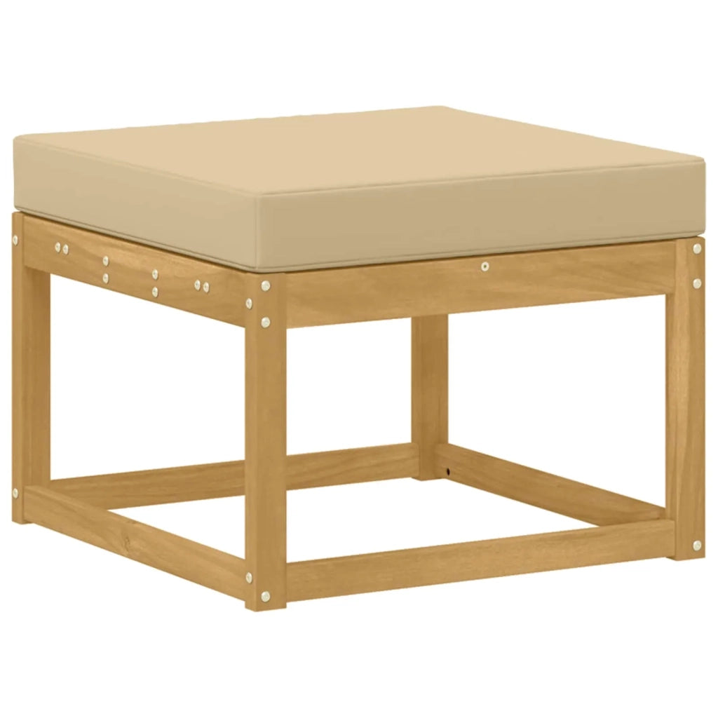 Set di divani da esterno con cuscino 9 pcs Bianco e Beige 3388102