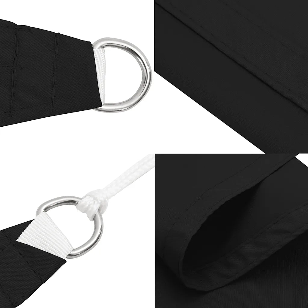 Vela Ombreggiante-Parasole a vela Tessuto Oxford Rettangolare 5x7m Nero