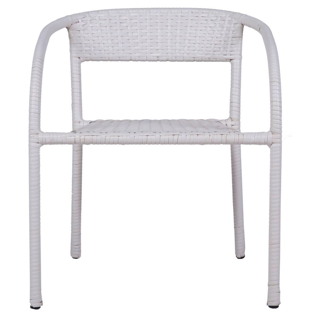 Sedia bambini rattan bianca 30x46x54h cm