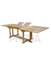 TAVOLO rettangolare maxi estendibile TEAK 200/300