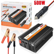 Trade Shop - Inverter Di Potenza Multifunzione 500 W 12v 220v Convertitore Tasto On Off P500w -
