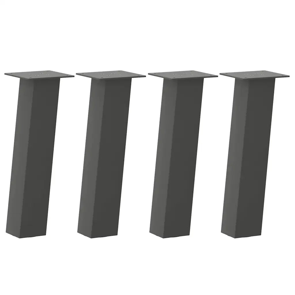 Gambe per tavolino 4 pz Antracite 30 cm Acciaio 4012498