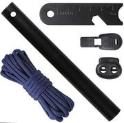 Vuurstaal multifunzionale scheggiatore con pietra focaia - corda in nylon 1,45 metro - Outdoor/Survival - manufatto artigianale - oltre 20.000 accensioni - accendino multifunzionale