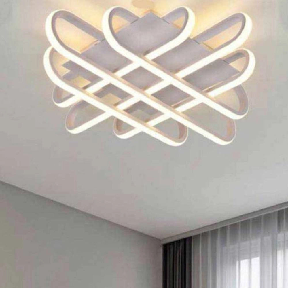 Trade Shop - Plafoniera Da Soffitto Led 58 W Lampadario Moderno Luce 6500k 4000k 3000k C41-b -