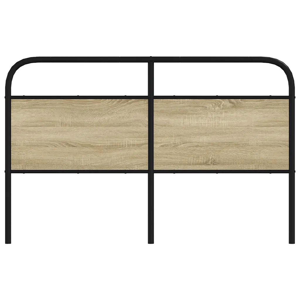 Testiera-Testata-Testiera Decorativa Rovere Sonoma 160 cm in Acciaio e Legno Multistrato