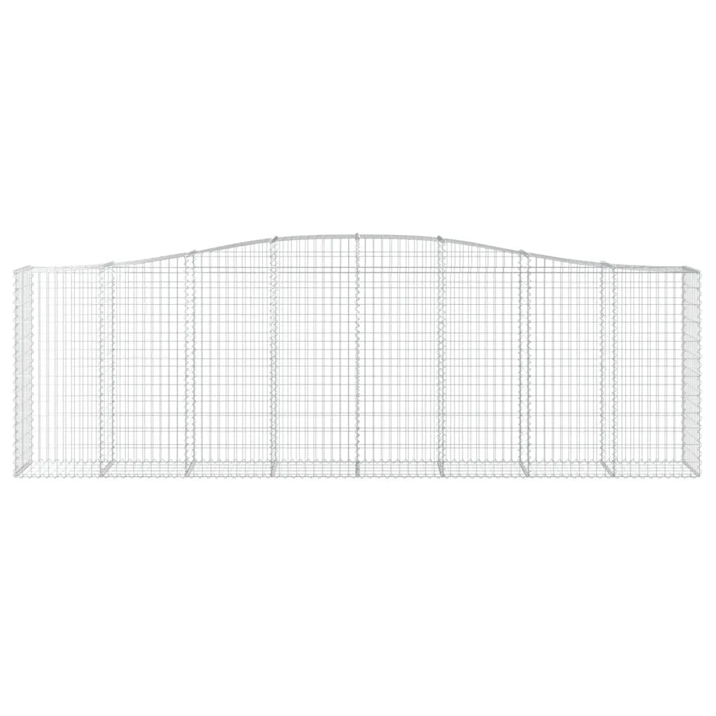 Cesti Gabbioni ad Arco 25 pz 400x50x120/140 cm Ferro Zincato 3145980