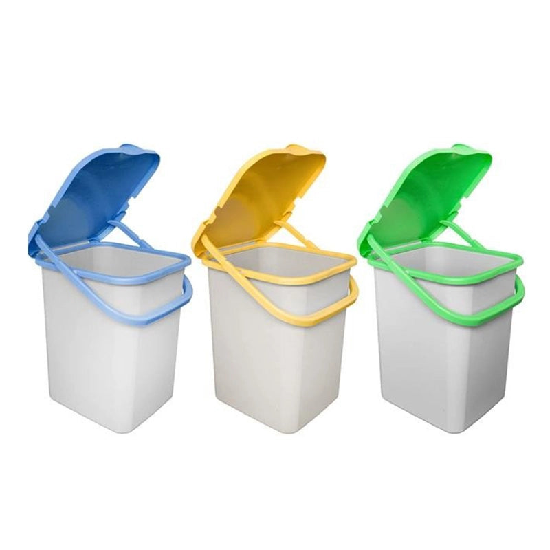 SET 3 PREMI PATTUMIERE 18 LT PER LA RACCOLTA DIFFERENZIATA