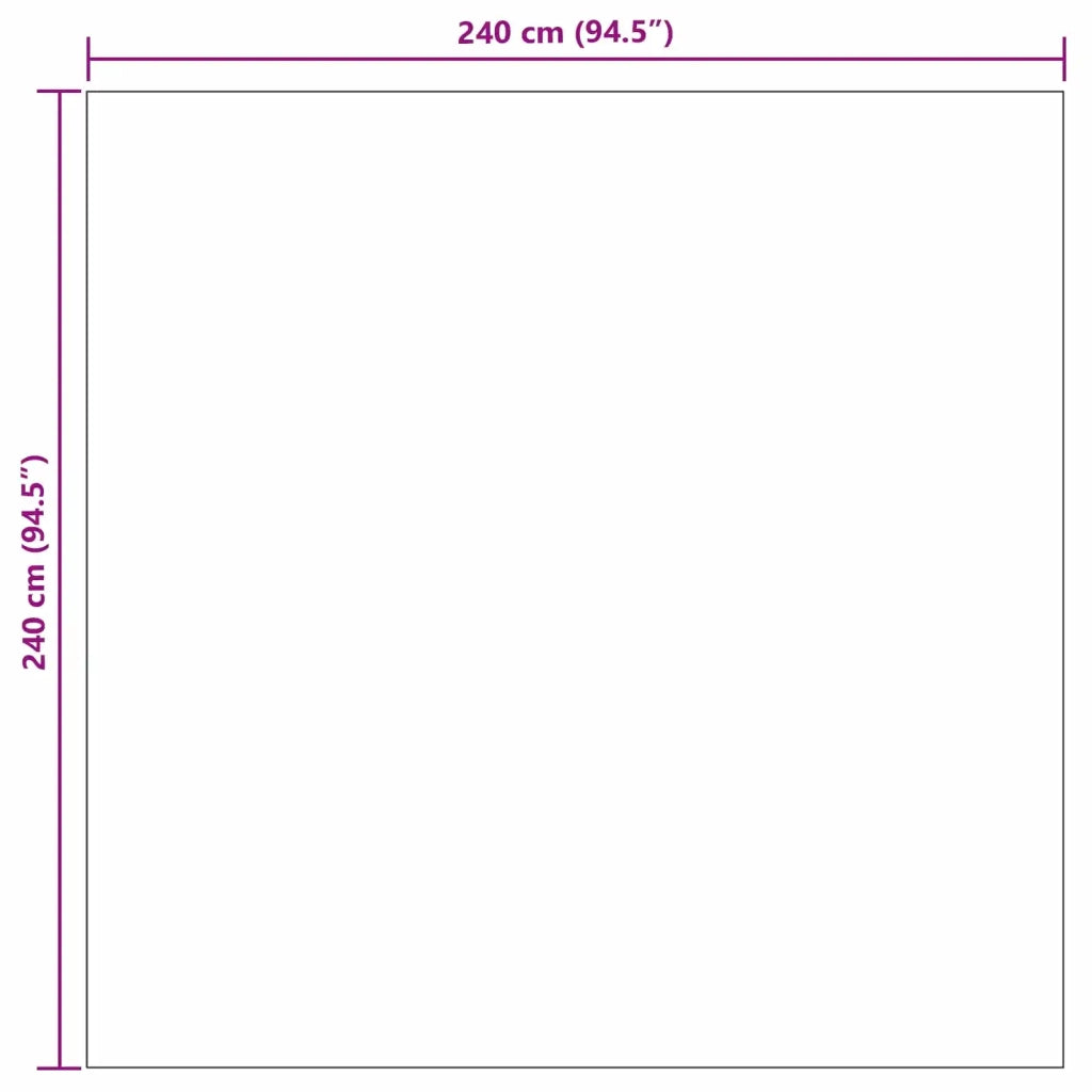 Tappeti per area | Tappeti a zone Quadrato PALMERAS Verde 240 x 240 cm
