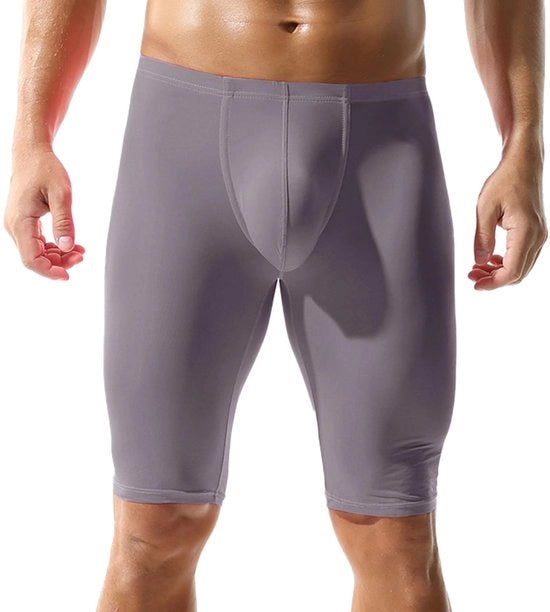 Compressi Legginsu per Uomo - Design Seducente - Libertà di Movimento Totale - Taglia L - Qualità Assoluta - Legginsu Corti con Tessuto Soffice - Moda da Bagno