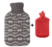 Termos - Termos da acqua calda - termos da acqua calda - termos con copertura - Copertura termos - Disegno fiocco di neve - Per il trattamento del dolore - Calore per mani e piedi (2L)