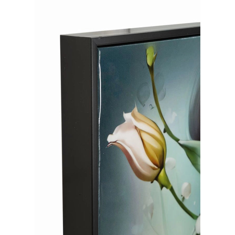 Dipinto Su Tela Laccato Fantasy Con Cornice -a- cm 72x4x102