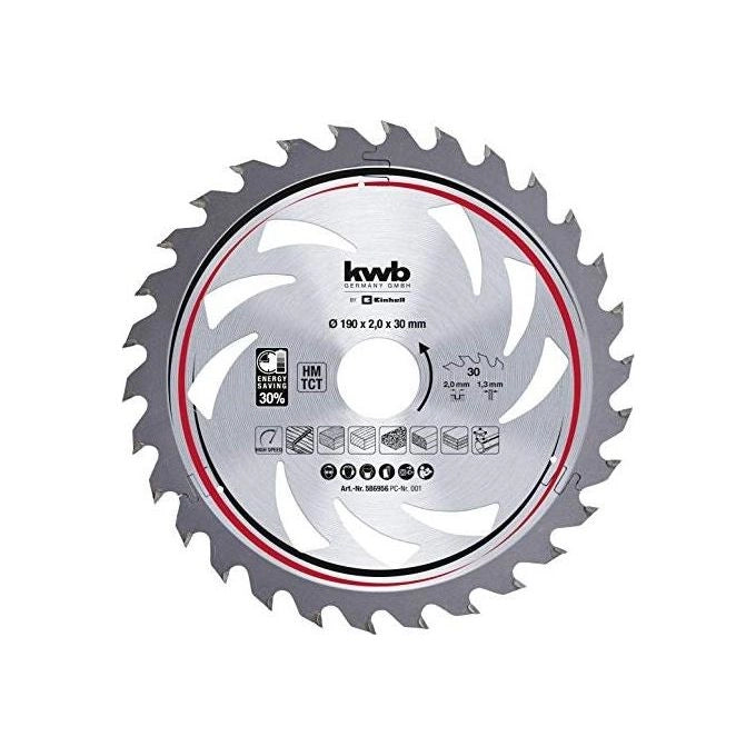 Kwb Lama Legno D.190X30 Mm - 30 Denti Energy Saving
