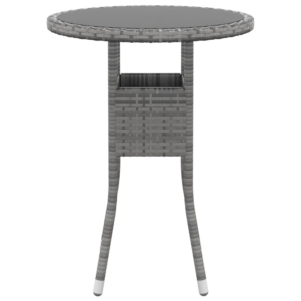 Set Divani da Giardino 5 pz in Polyrattan Grigio