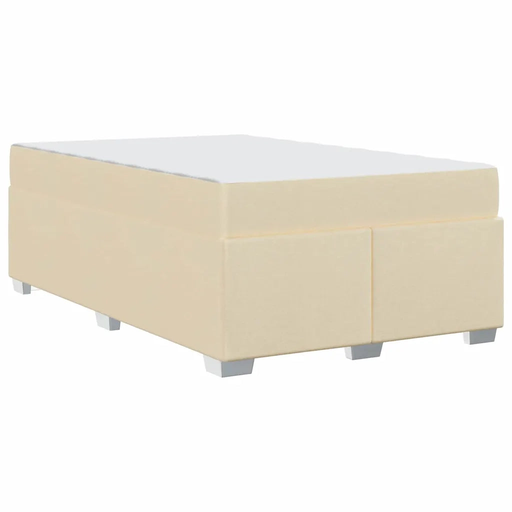 Struttura del letto con materasso Crema 120 x 190 cm Tessuto 3399178