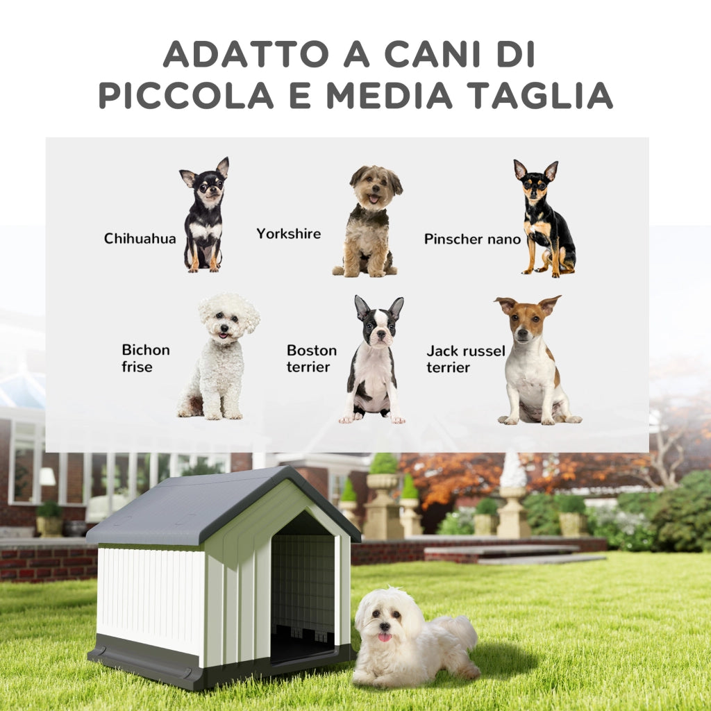 Casetta per Cani ¨C Minimal ¨C Grigio Plastica 62x61x60 cm