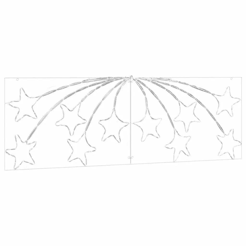 Stella di Natale con 432 LED Multicolore 182 x 58 cm PVC CFW8704443