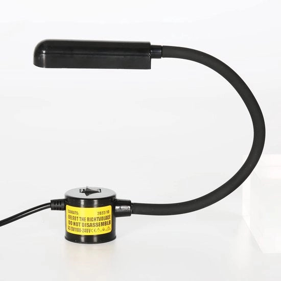 Luce per Tessitura - LED - Adattabile - Nero - Base Magnetica - 6 Watt - Per Macchine da Cucire - 6000 Kelvin