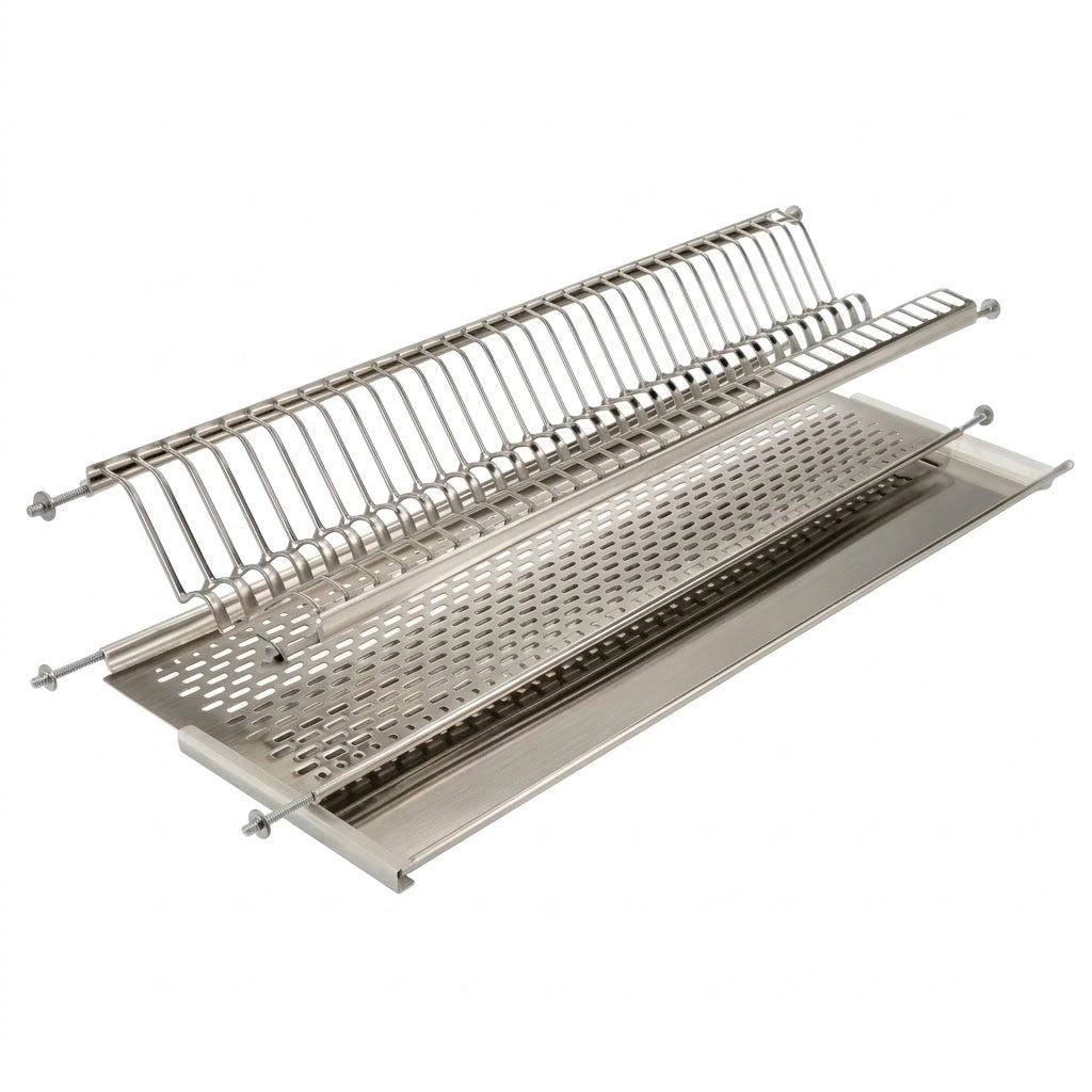 Scolapiatti Incasso Acciaio Inox 86 cm