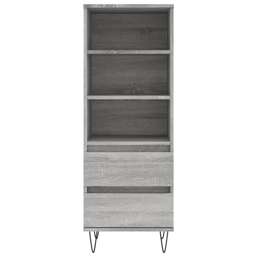 Credenza Grigio Sonoma 40x36x110 cm in Legno Multistrato 831514