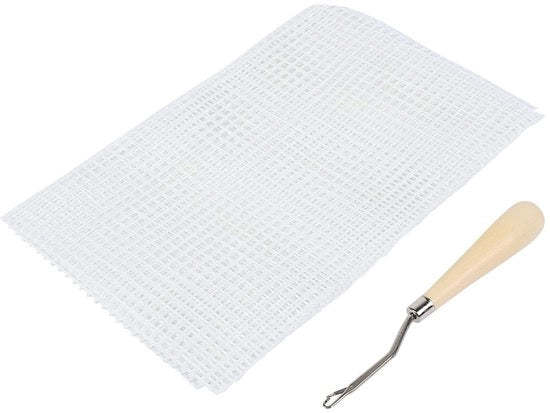 Strumento DIY per Tessere Tappeti - Accessorio Fatto a Mano - Progettazione Facile da Usare - Fibra di Vetro di Alta Qualità - 50 x 50 cm - Lavoro di Tessitura