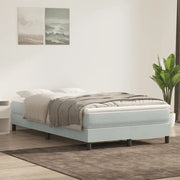Letto a Molle senza Materasso Grigio Chiaro 120x220cm Velluto 3315867