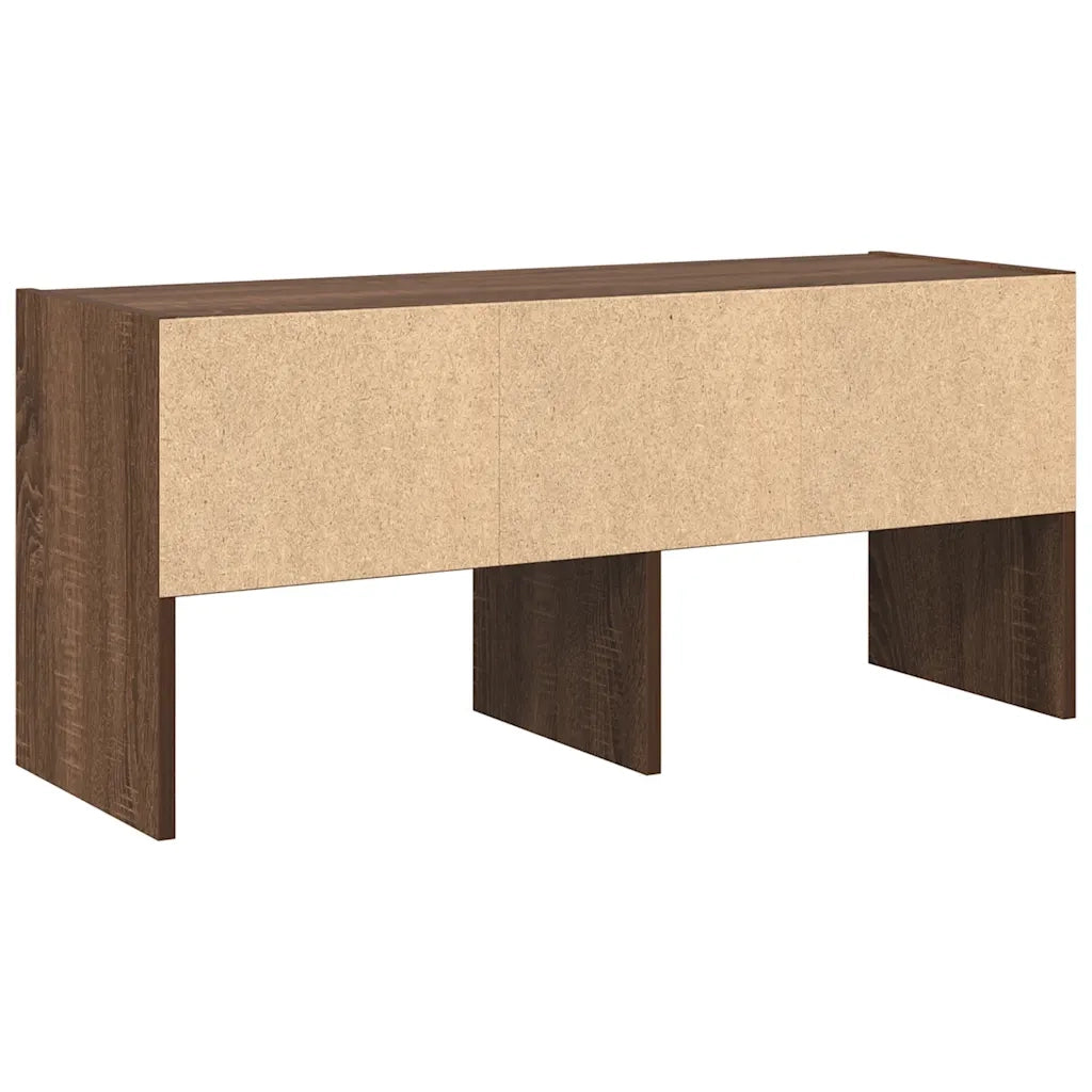 Scarpiera Impilabile Rovere Marrone 89,5x30x40 cm 858851