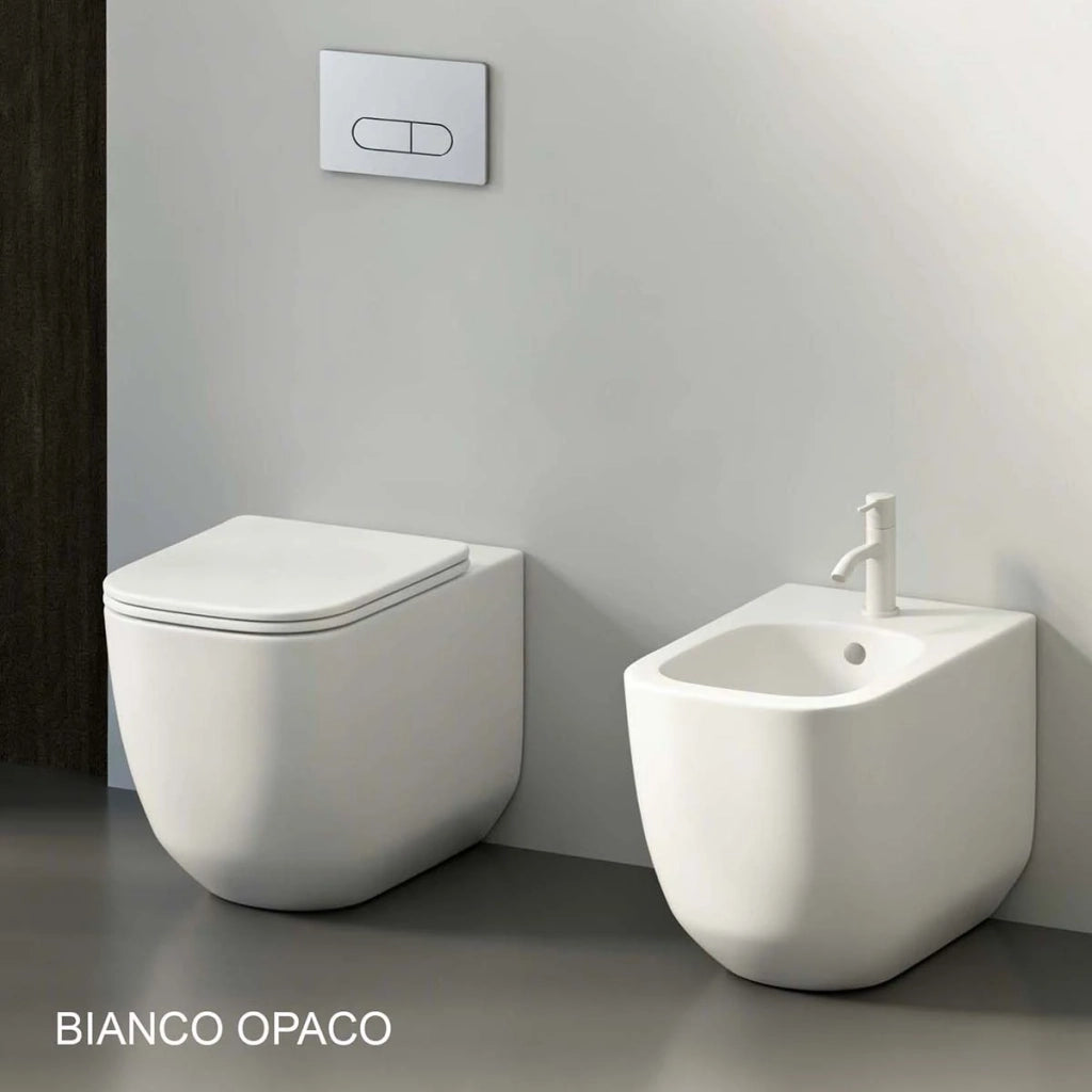 Bidet filo muro Primula LINPH bianco lucido