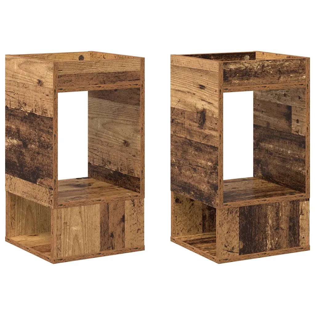 Tavolino 2 pcs Legno vecchio 30 x 30 x 56 cm Legno multistrato 890941